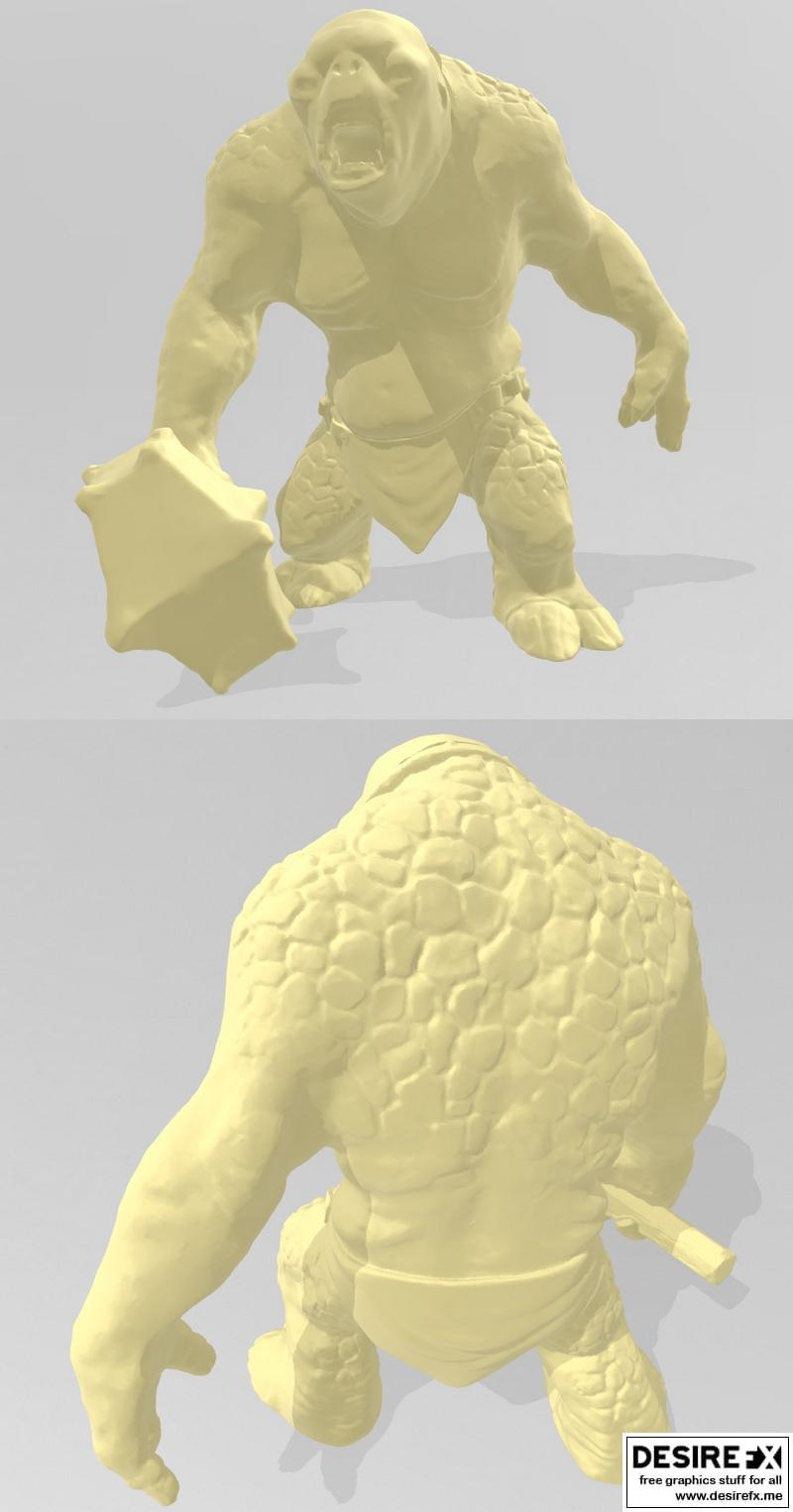 洞窟 trolls 3D打印模型|Cave Troll – 3D Print Model STL