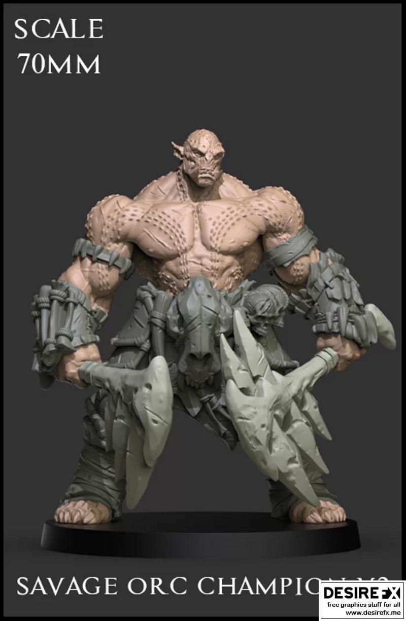Savage Orcs 3D打印模型|Savage Orcs Packs – 3D Print Model STL