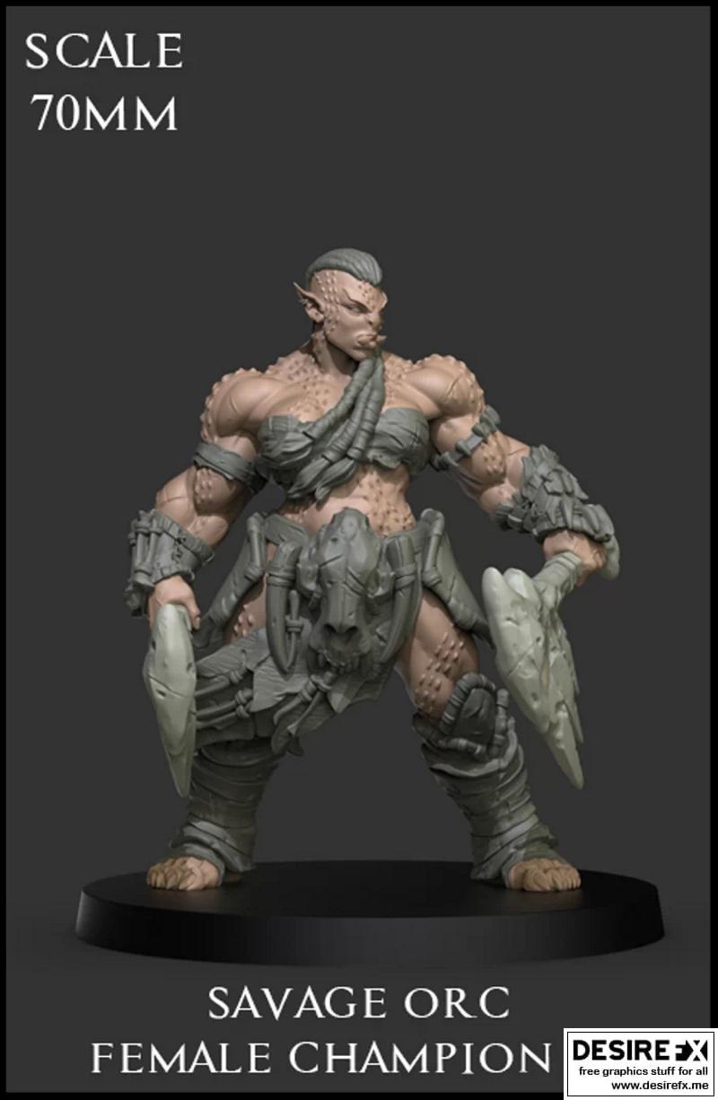 Savage Orcs 3D打印模型|Savage Orcs Packs – 3D Print Model STL