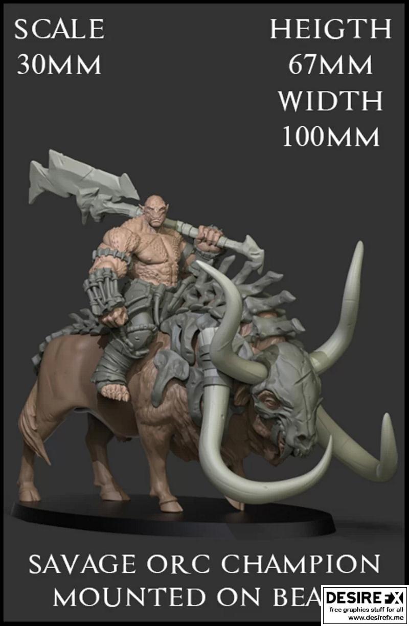 Savage Orcs 3D打印模型|Savage Orcs Packs – 3D Print Model STL