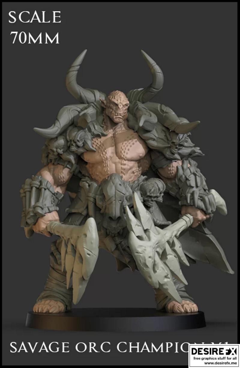 Savage Orcs 3D打印模型|Savage Orcs Packs – 3D Print Model STL
