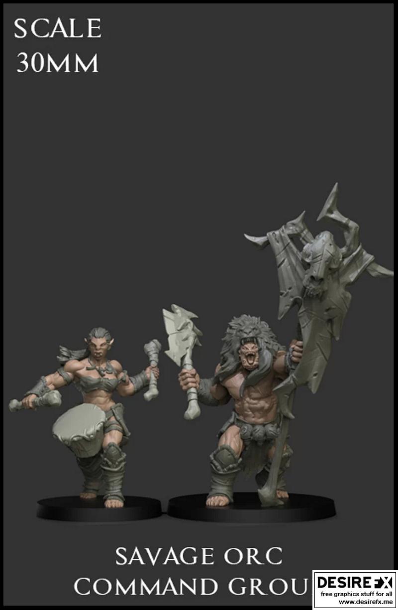 Savage Orcs 3D打印模型|Savage Orcs Packs – 3D Print Model STL