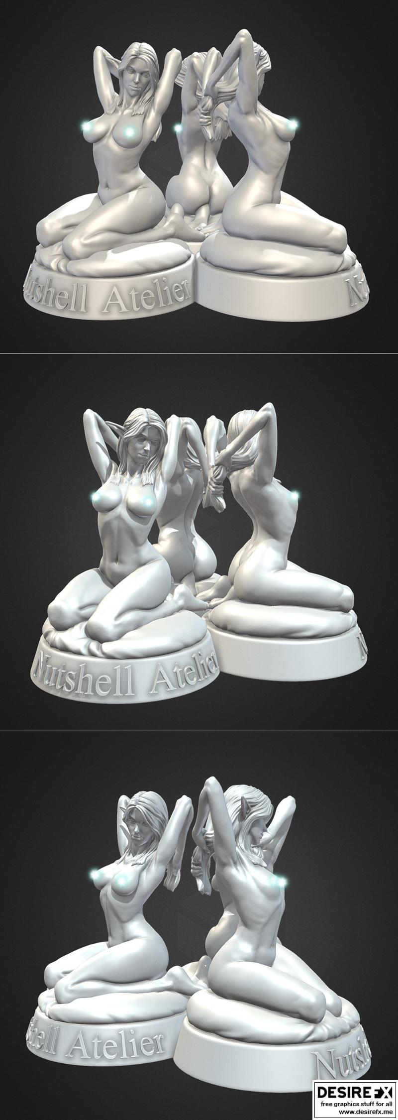 Nutshell Atelier -  Elf - 3D打印模型|Nutshell Atelier – Elf – 3D Print Model STL