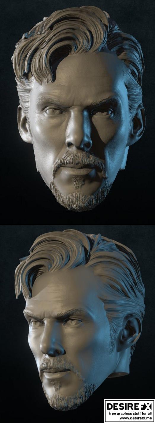 奇异博士 Marvel 3D打印模型|Dr Strange Head Marvel – 3D Print Model STL