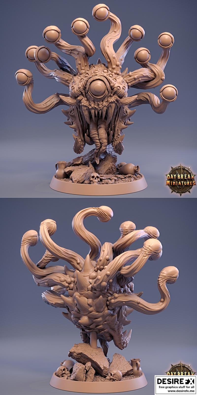黎明之光- Beholder 1-3D打印模型|Daybreak – Creature Pack – Beholder 1 – 3D Print Model STL