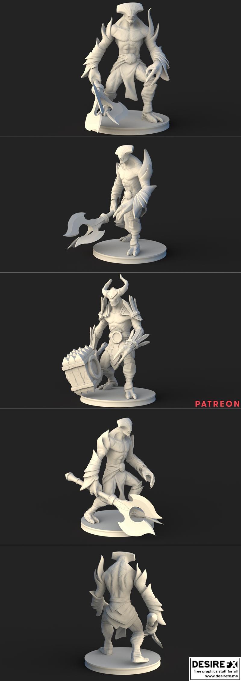 DOTA2 虚空之灵 3D打印模型|Dota 2 – Fanart Faceless Void – 3D Print Model STL