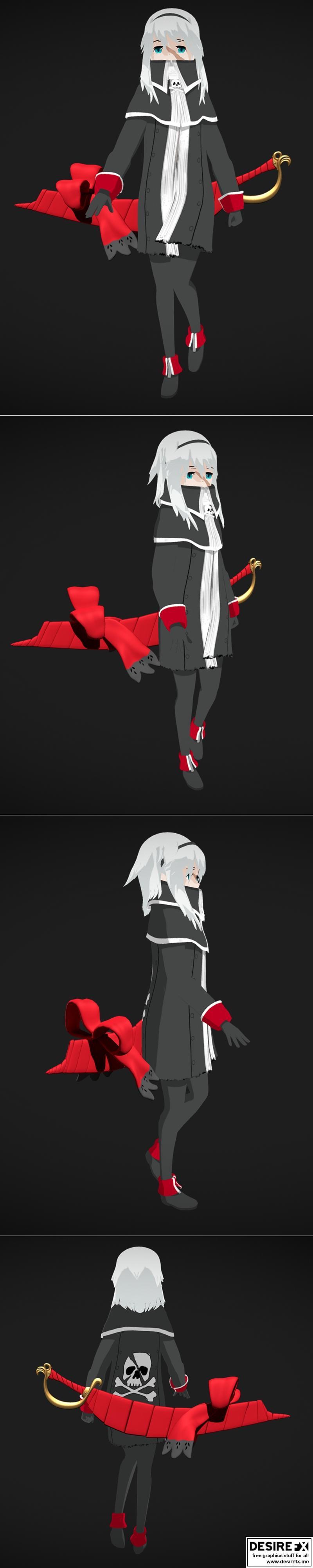 玛丽·瑞德 《FGO》3D打印模型|Mary Read Fate Grand Order – 3D Print Model STL