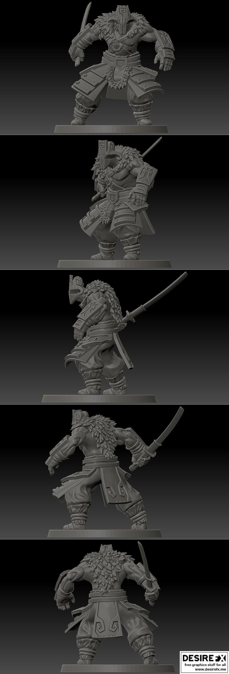 DOTA2 地狱火战士 3D打印模型|Dota 2 – Juggernaut – 3D Print Model STL
