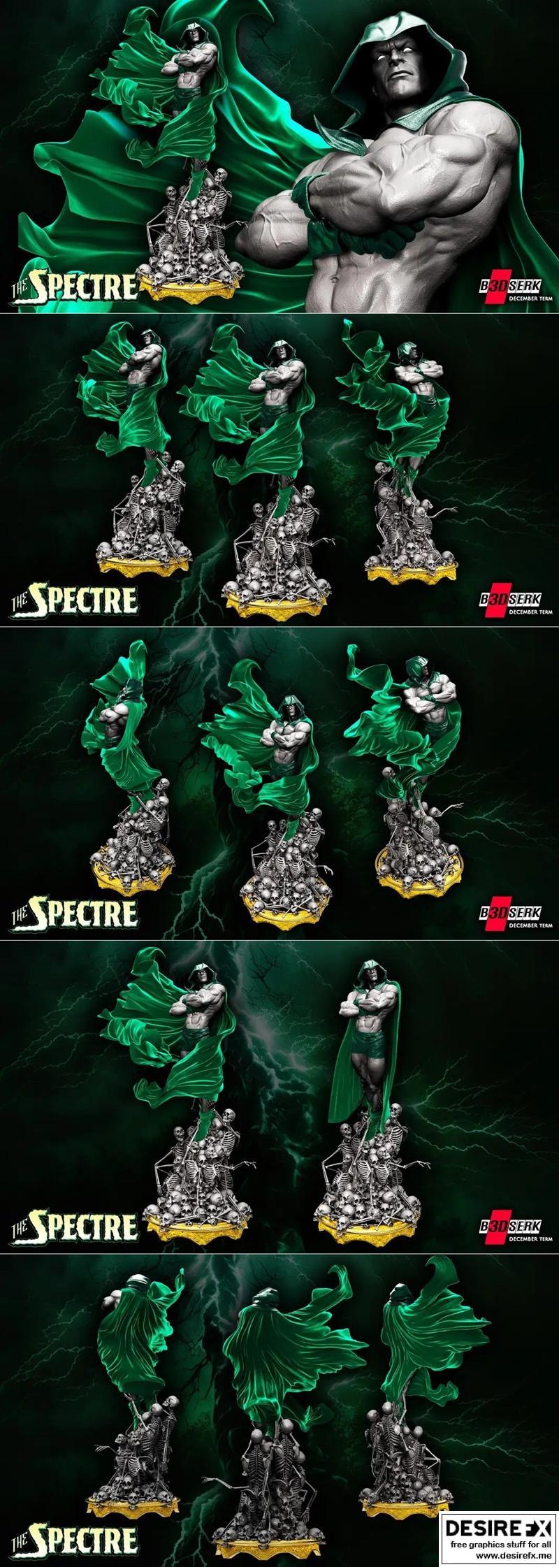 B3DSERK — 谱斯特雕像 — 3D打印模型|B3DSERK – Spectre Statue – 3D Print Model STL