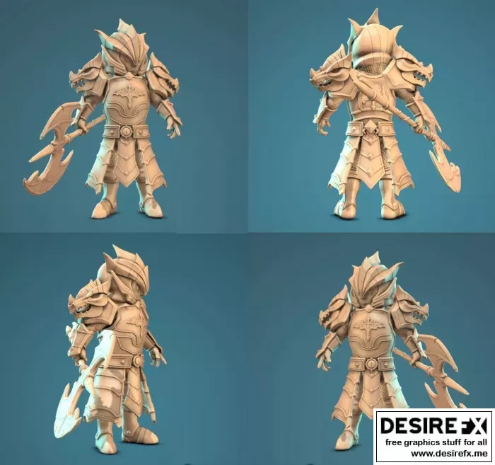 拉ika战士战争 3D打印模型|Laika Summoners War – 3D Print Model STL