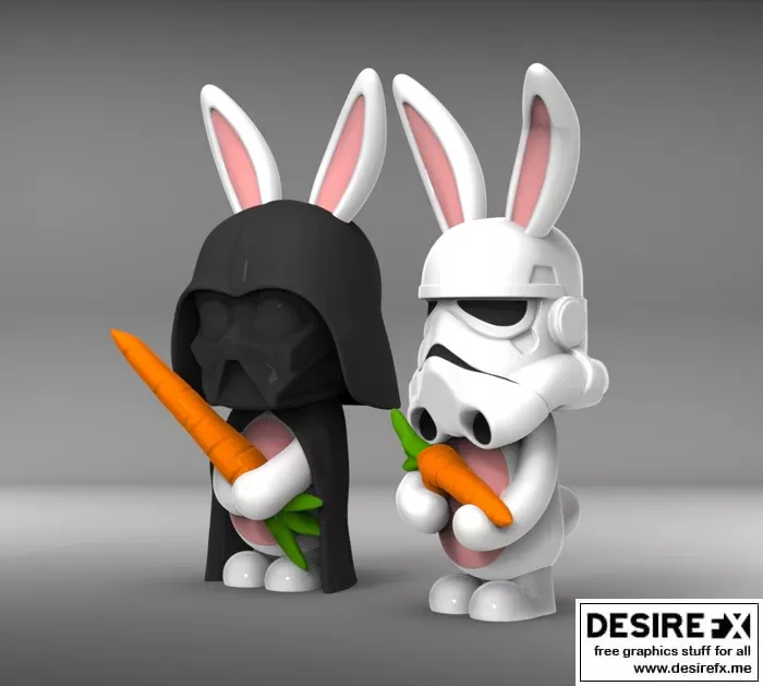 星球大战复活节——3D打印模型|Star Wars Easter – 3D Print Model STL