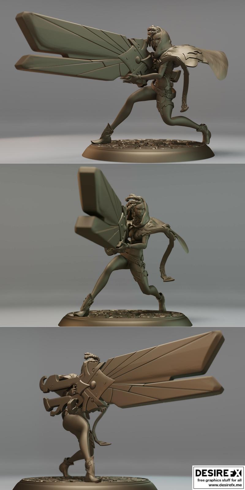 Senna - 英雄联盟 3D打印模型|Senna – League of Legends – 3D Print Model STL