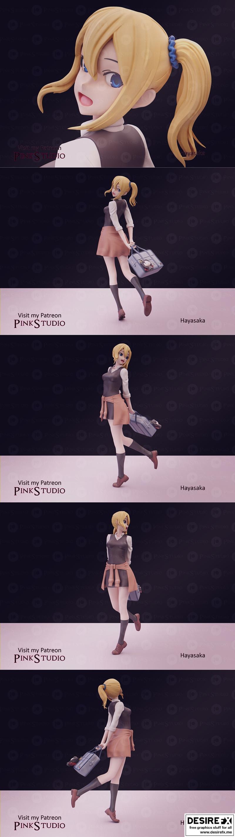 Pink Studio - Hayasaka - 3D打印模型|Pink Studio – Hayasaka – 3D Print Model STL