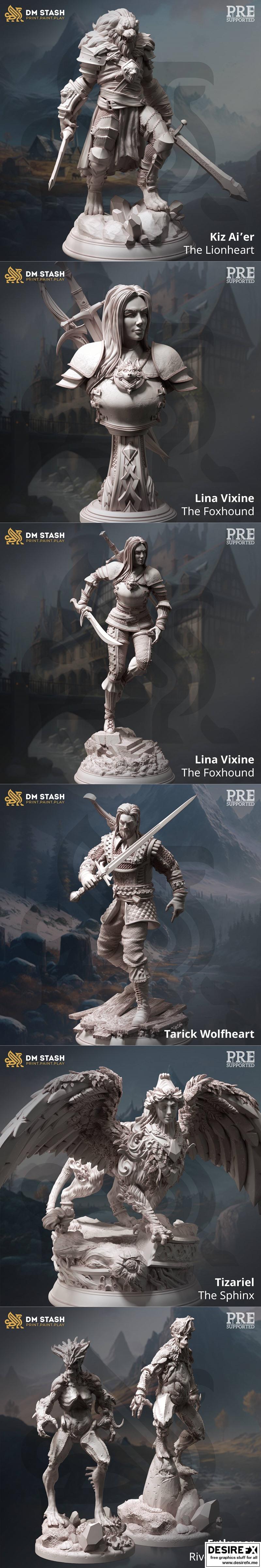 Brightstone六边形猎人3D打印模型|Dungeon Master Stash – Hex Hunters of Brightstone January 2023 – 3D Print Model STL