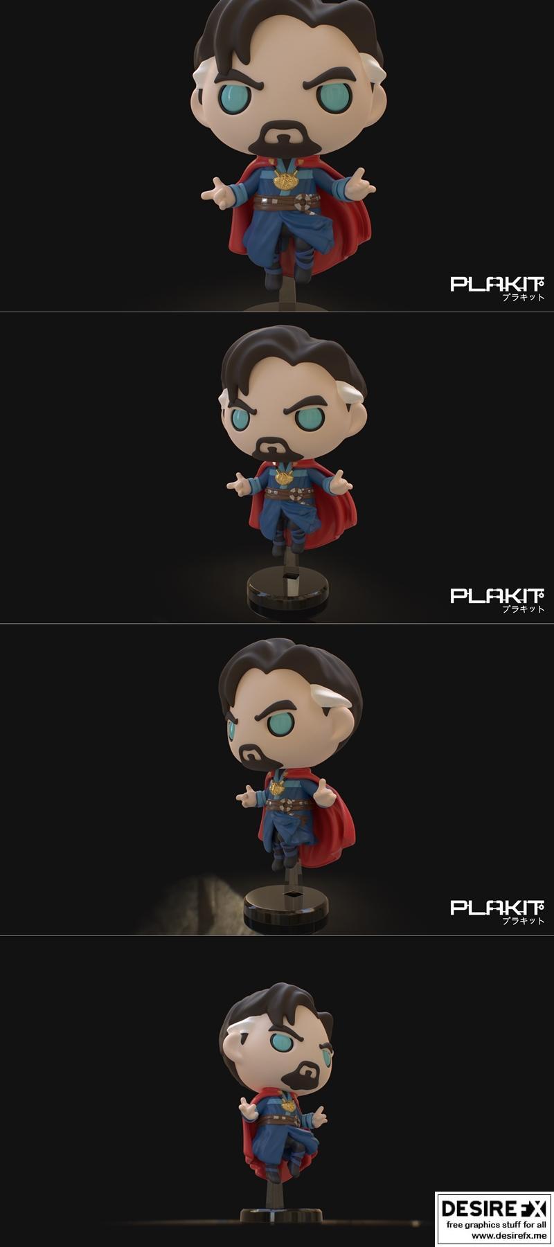 PlaKit 复古法师3D打印模型|PlaKit Doctor Strange – 3D Print Model STL