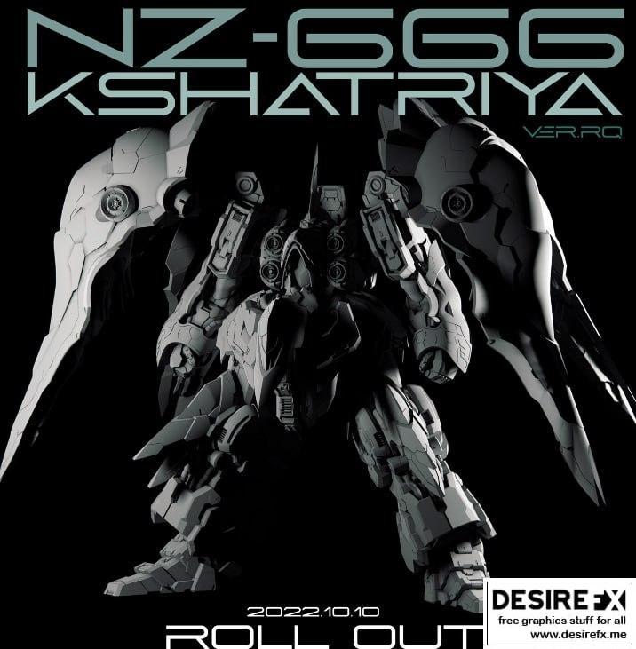 NZ-666 克什米尔战士 RQ 3D打印模型|NZ-666 Kshatriya Ver RQ – 3D Print Model STL