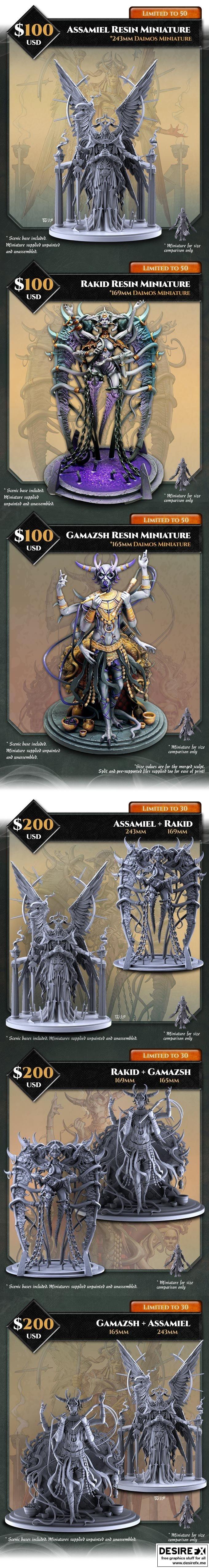 空洞深渊的恶魔——3D打印模型|Demons of the Hollowdepths – 3D Print Model STL