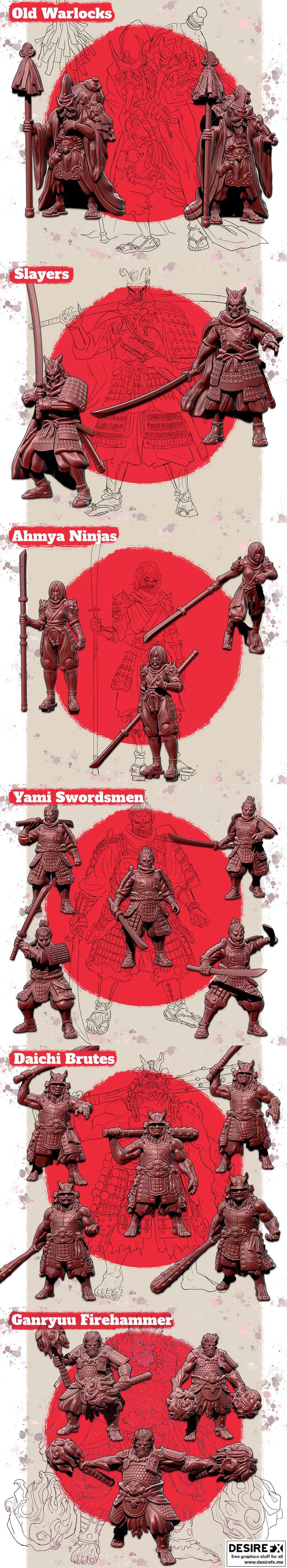 恶鬼黎明 3D打印模型|The Dawn of Oni – 3D Print Model STL