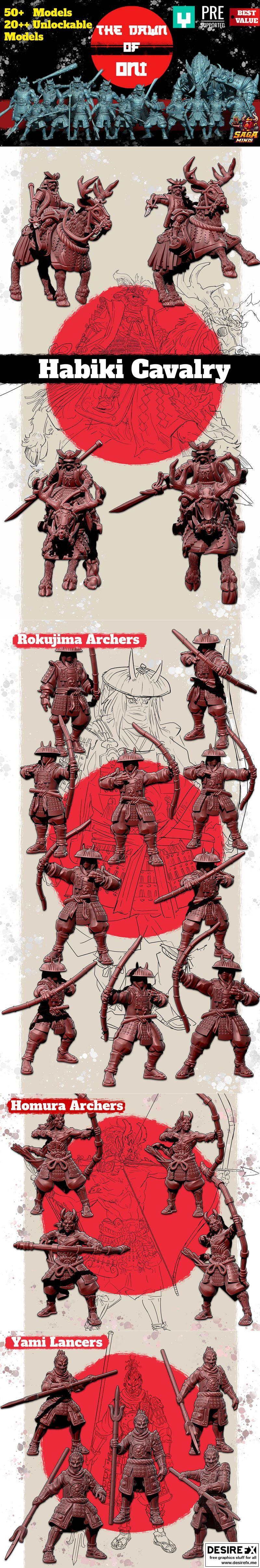 恶鬼黎明 3D打印模型|The Dawn of Oni – 3D Print Model STL