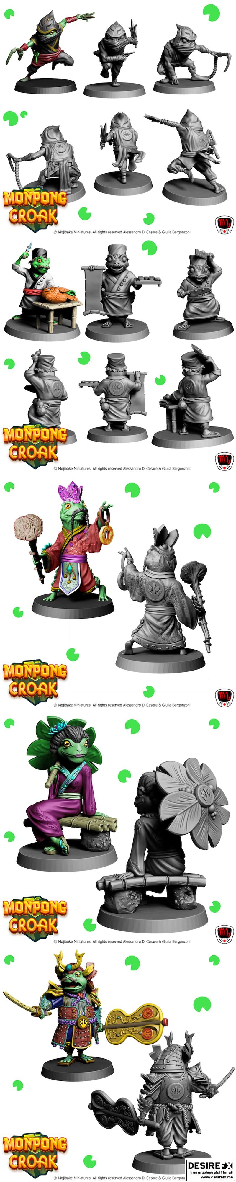 Monpong Croak 3D打印模型|Monpong Croak – 3D Print Model STL