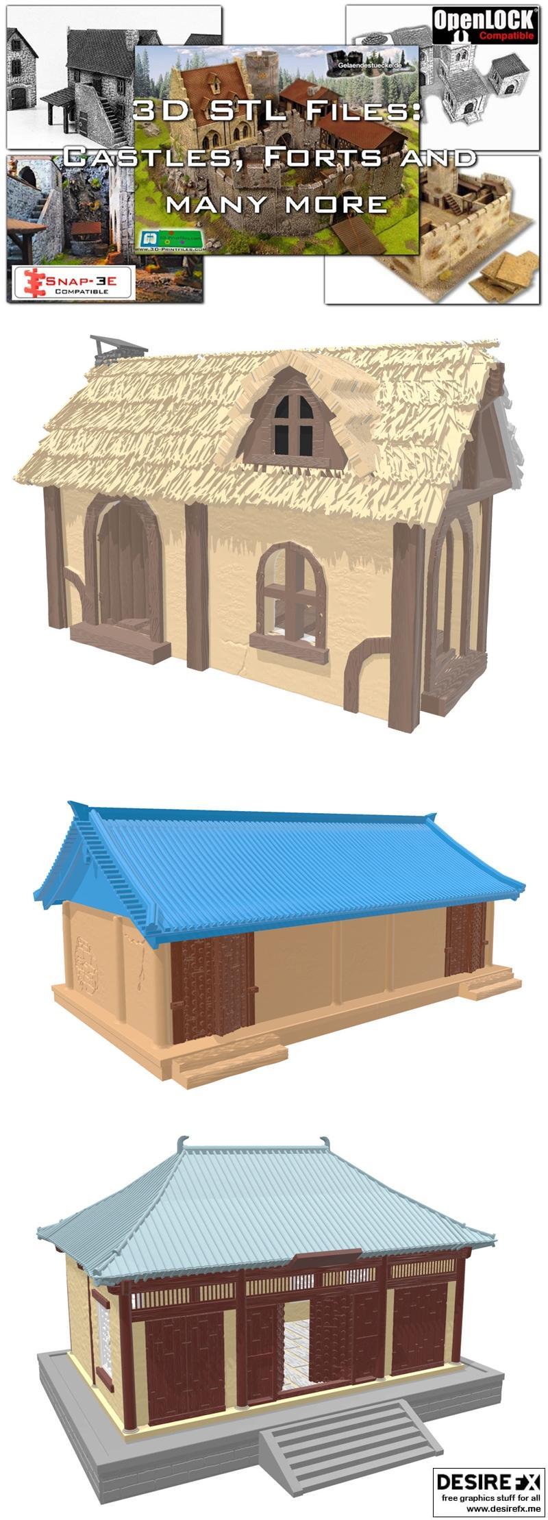 城堡与要塞——3D打印模型|Castles and Forts – 3D Print Model STL