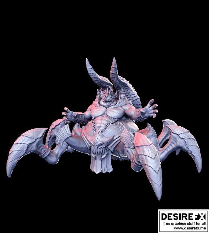 海妖克里尔加纳特 3D打印模型|Krilganath (sea demon) – 3D Print Model STL