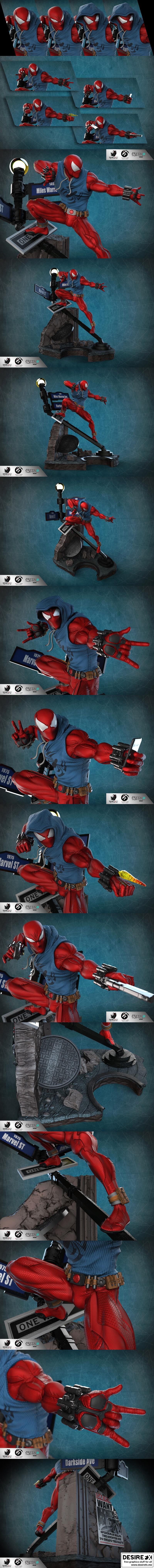迪奥拉玛 3D打印模型 蜘蛛侠|Spiderman – Diorama – 3D Print Model STL