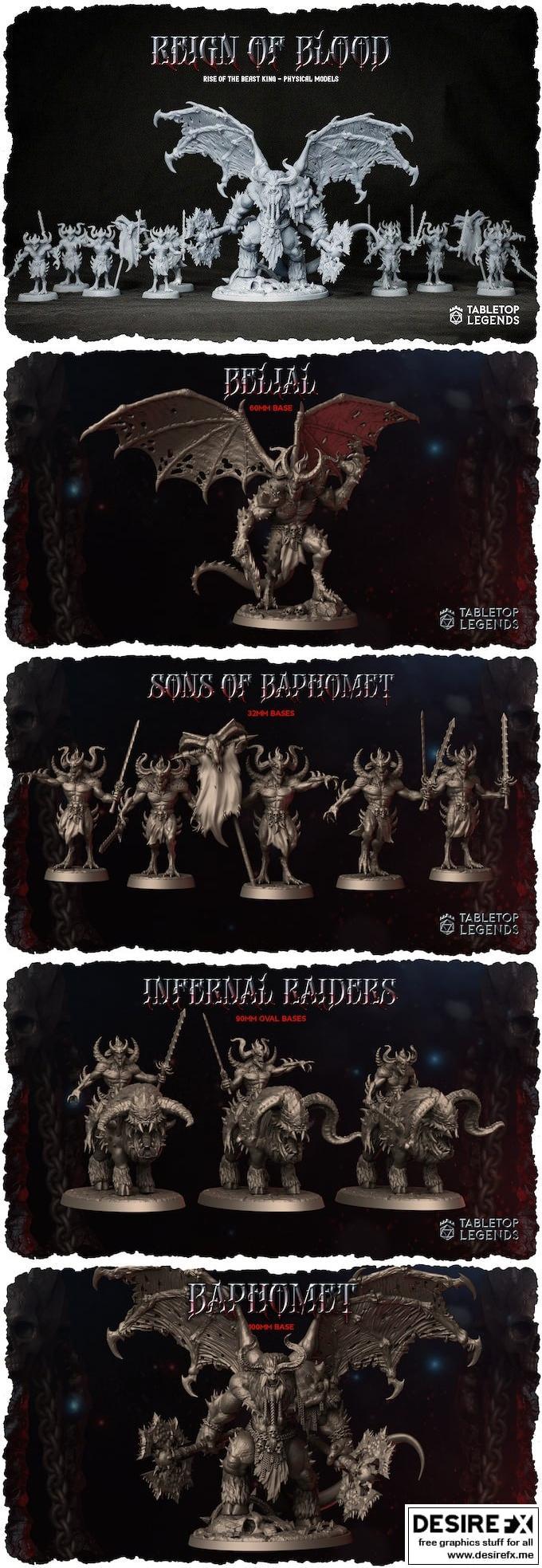 Tabletop Legends – Reign of Blood – 3D打印模型  
中文标题：表盘传奇 王血之 reign 3D打印模型|Tabletop Legends – Reign of Blood – 3D Print Model STL