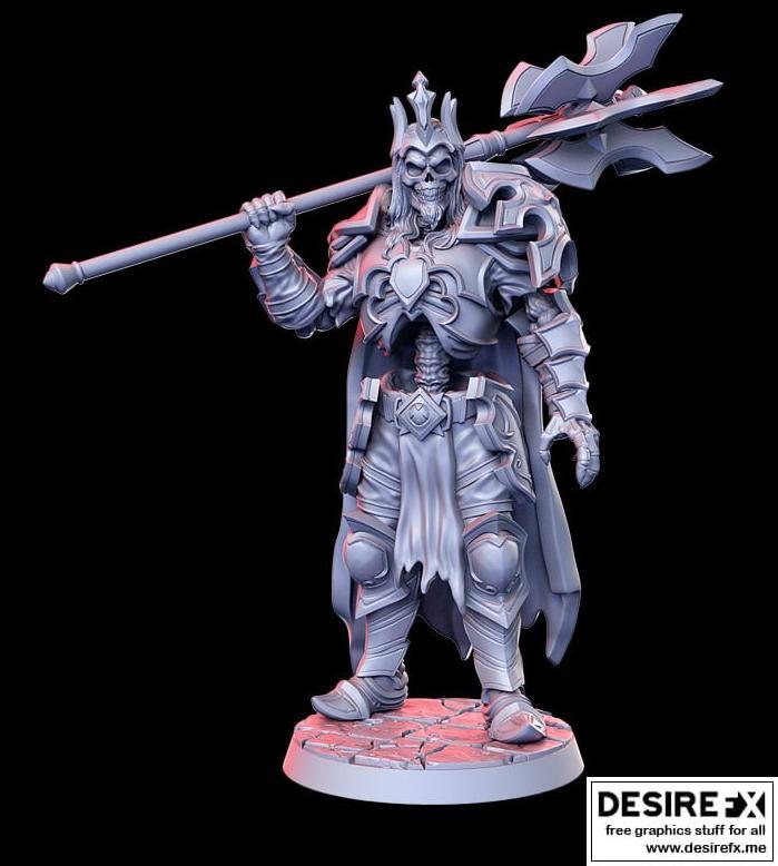 奥克哈隆（不死战神王）3D打印模型|Okharon (undead warrior king) – 3D Print Model STL