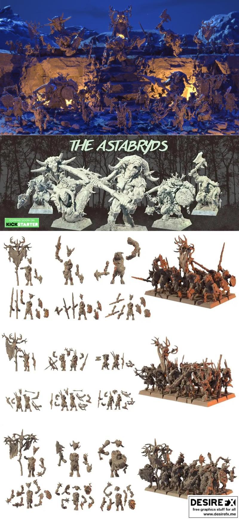 Astabryds - 3D打印模型：动漫游戏角色立体模型|The Astabryds – 3D Print Model STL
