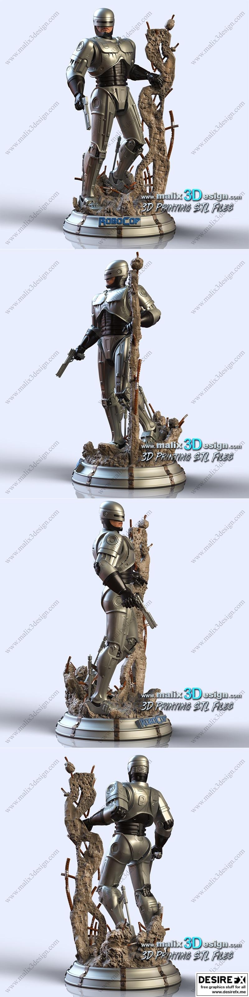 罗博Cop 3D打印模型|Robocop – 3D Print Model STL