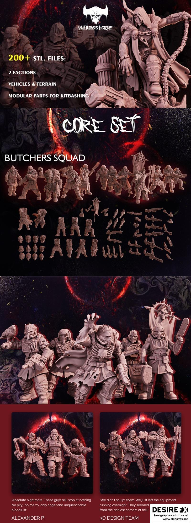 Vultures Horde 3D打印模型|Vultures Horde – 3D Print Model STL