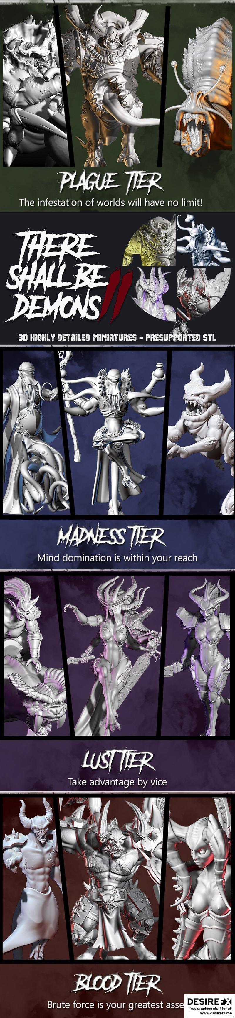 他们将化为恶魔——3D打印模型|They Shall Be Demons – 3D Print Model STL