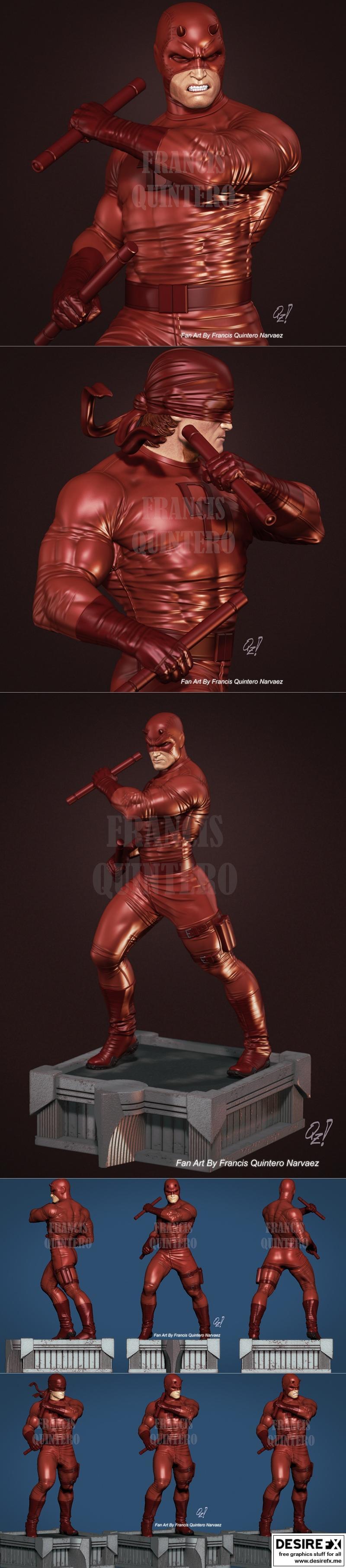 弗兰西斯Q 钢铁侠 3D打印模型|Francis Q Daredevil – 3D Print Model STL