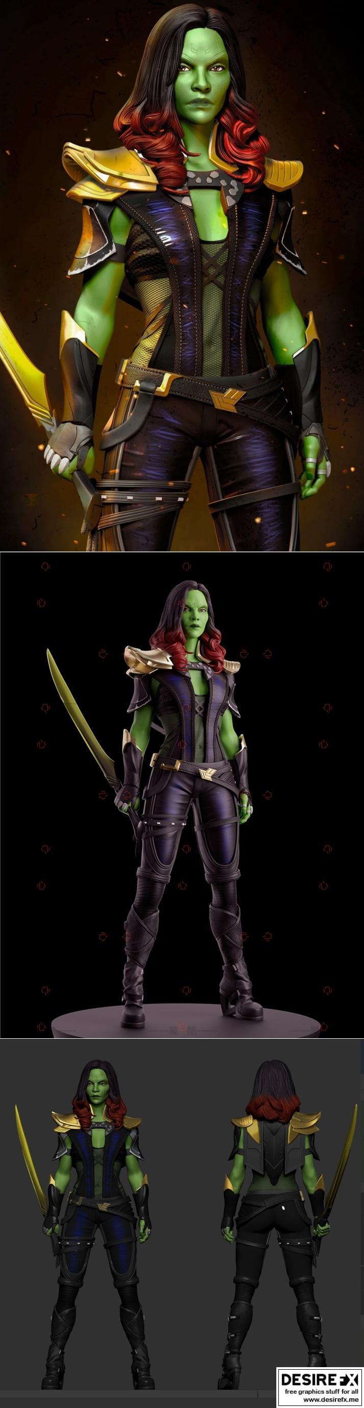 Gamora 3D打印模型|Gamora – 3D Print Model STL