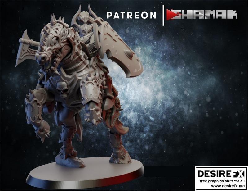 Ghamak - 直径骑士3 3D打印模型|Ghamak – Dire Knight 3 – 3D Print Model STL