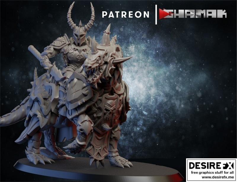 Ghamak - 直面骑士2 - 3D打印模型|Ghamak – Dire Knight 2 – 3D Print Model STL