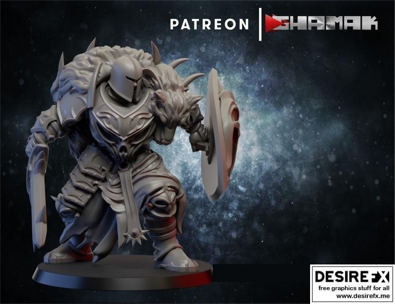 Ghamak混沌战士3 3D打印模型|Ghamak – Chaos Warrior 3 – 3D Print Model STL
