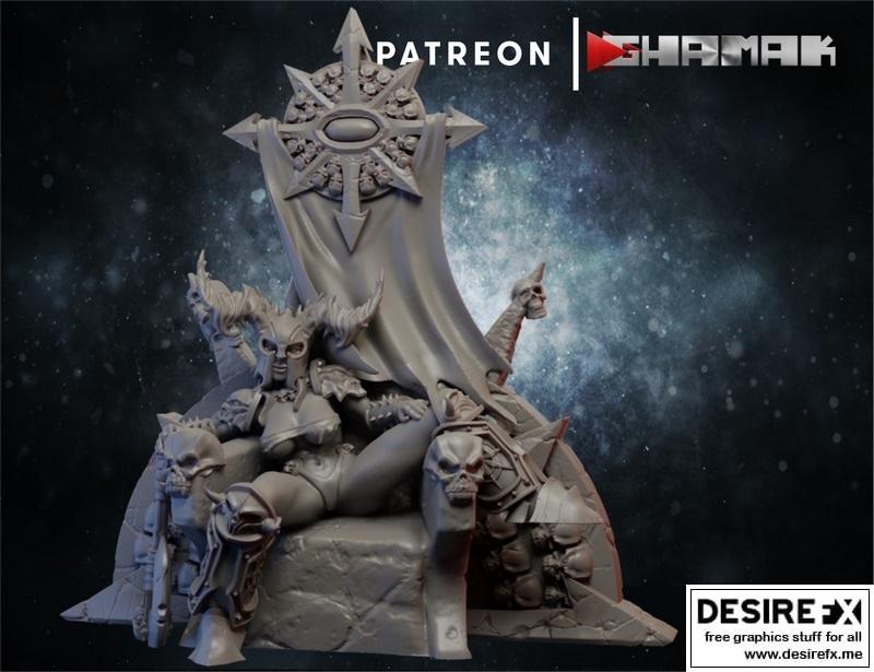 Ghamak混沌朋克3D打印模型|Ghamak – Chaos Pinup – 3D Print Model STL