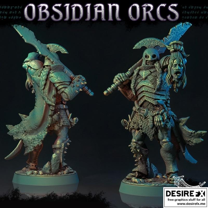 黑曜石 Orc 被斩首 3D打印模型|The Obsidian Orc Beheaded – 3D Print Model STL