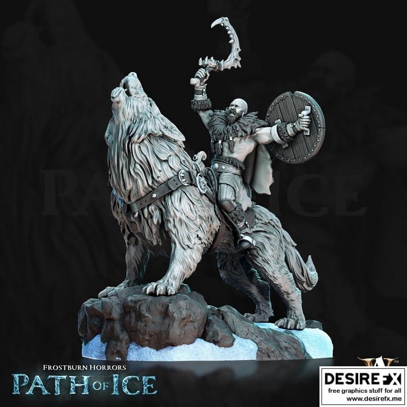 冰封恐怖：路径之冰 - 西西米亚冰战游侠4 3D打印模型|Frostburn Horrors – Path of Ice – Susimia Icewarg Raider 4 – 3D Print Model STL