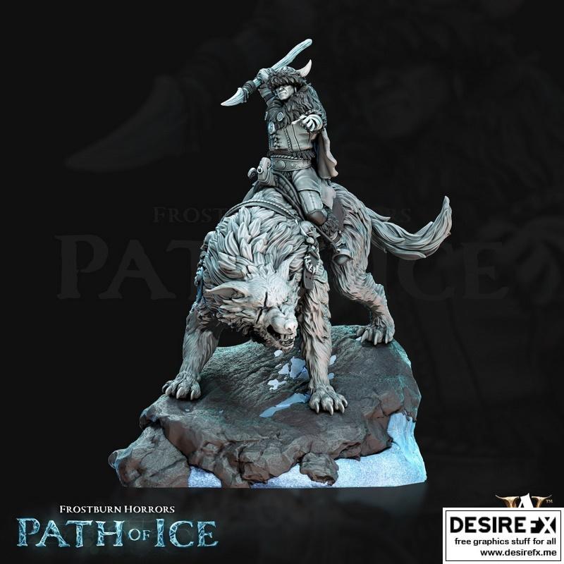 冰封恐怖：路径之冰 – 苏西米亚冰战游侠2 3D打印模型|Frostburn Horrors – Path of Ice – Susimia Icewarg Raider 2 – 3D Print Model STL
