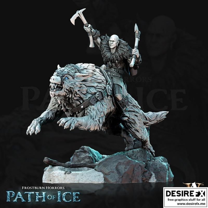 冰封噩影——路径之冰——苏西米亚冰战游侠1号 3D打印模型|Frostburn Horrors – Path of Ice – Susimia Icewarg Raider 1 – 3D Print Model STL