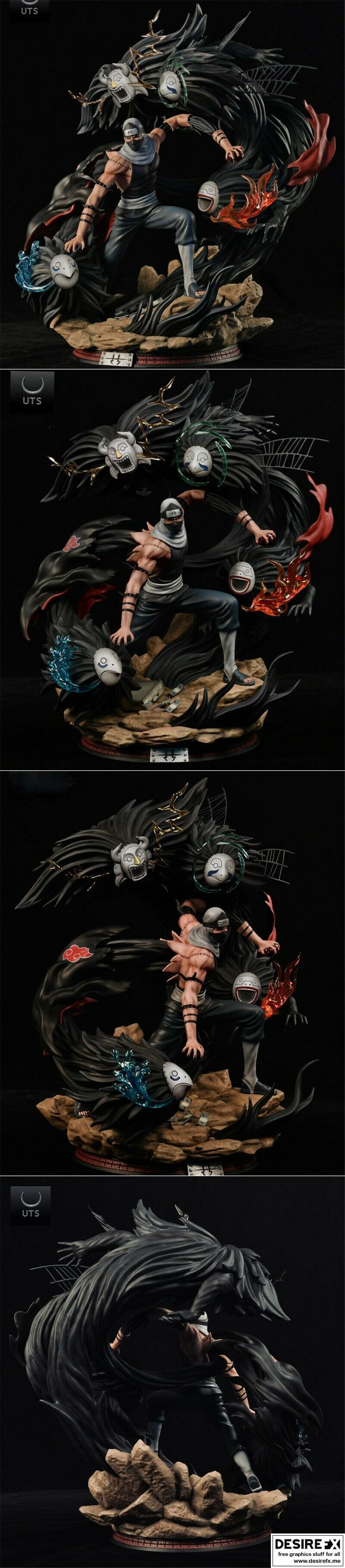 迪奥拉姆模型：Kakuzu 3D打印雕塑|Kakuzu Diorama – 3D Print Model STL