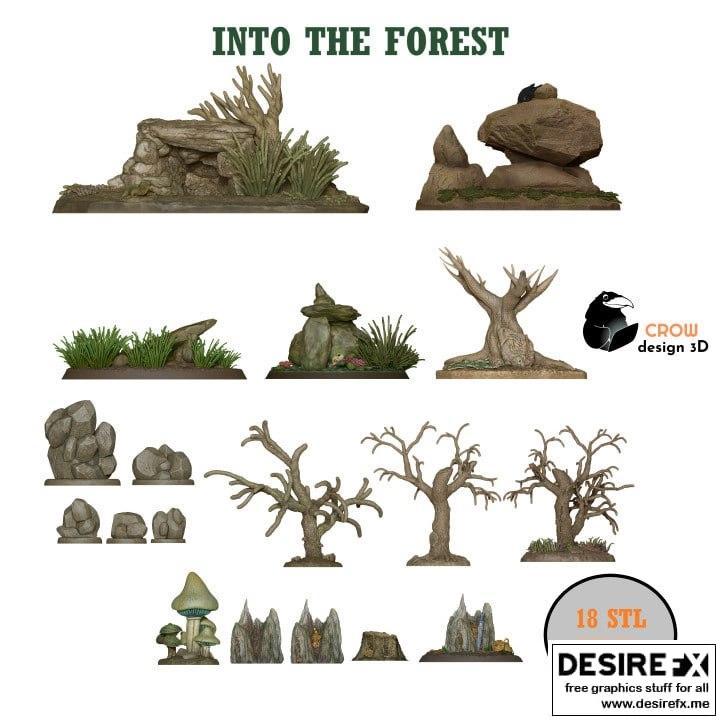 走进森林——3D打印模型|Into The Forest – 3D Print Model STL