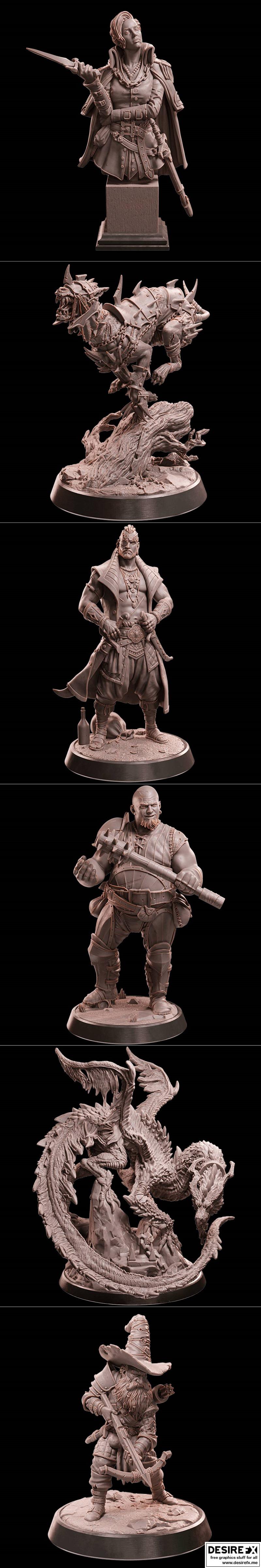 洛特工作室幻想世界——龙穴谎言传奇 3D打印模型|Loot Studio Fantasy – Legendarium of Dragons Lair of Liars January 2023 – 3D Print Model STL