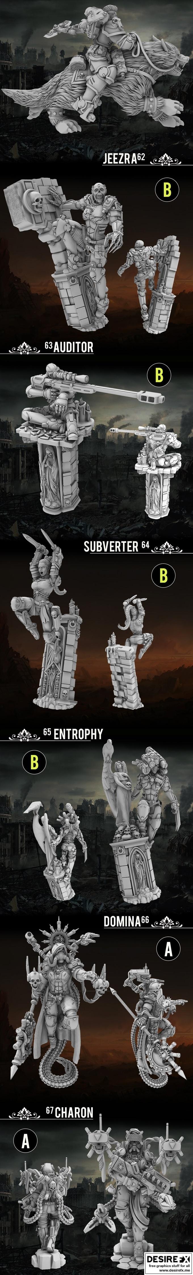 Heresy Labs – Sauberung 洗净者小队 3D打印模型|Heresy Labs – The Sauberung Punisher Squad – 3D Print Model STL