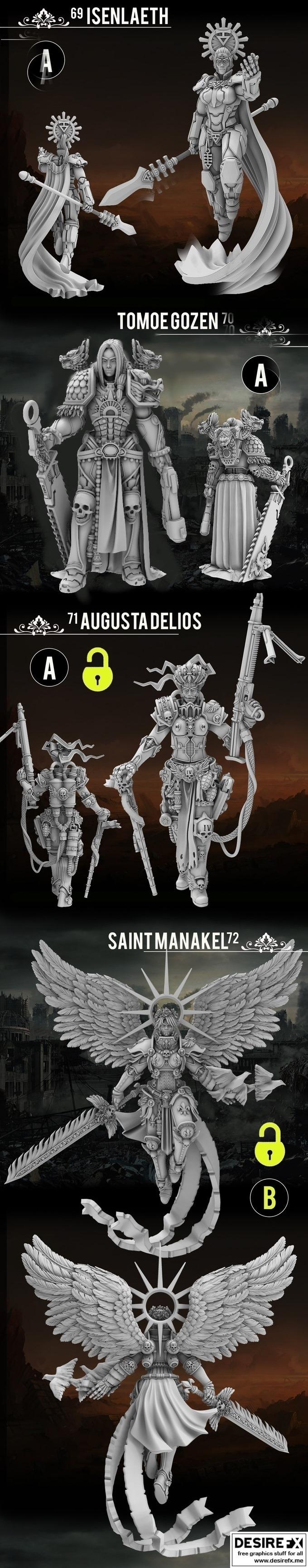 Heresy Labs – Sauberung 洗净者小队 3D打印模型|Heresy Labs – The Sauberung Punisher Squad – 3D Print Model STL