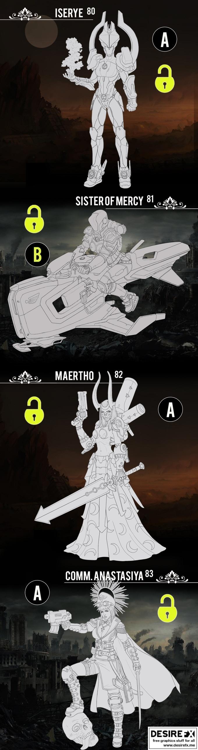 Heresy Labs – Sauberung 洗净者小队 3D打印模型|Heresy Labs – The Sauberung Punisher Squad – 3D Print Model STL