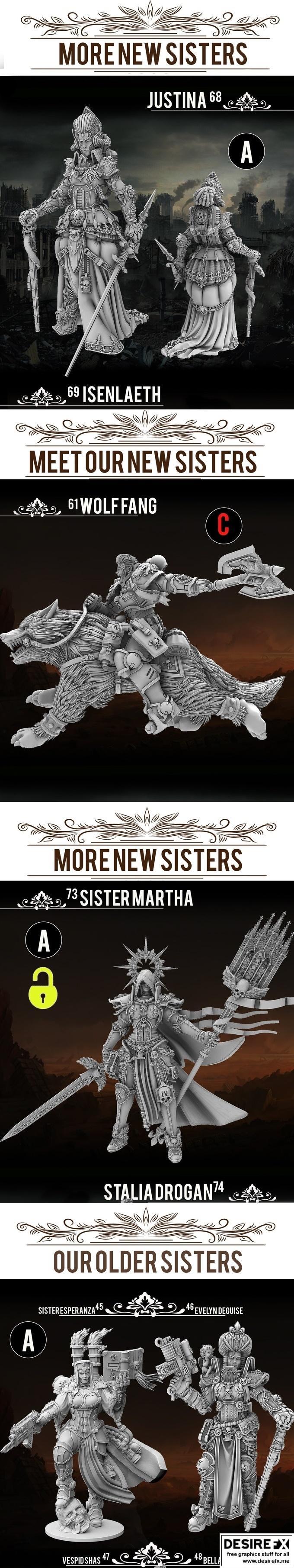 Heresy Labs – Sauberung 洗净者小队 3D打印模型|Heresy Labs – The Sauberung Punisher Squad – 3D Print Model STL